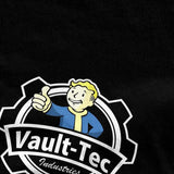 Fallouts Vault Boy Vault-Tec T Shirt Cotton Fashion for Men Round Tee