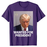 Wanted: Donald Trump for President 2024 Election Mug Shot Tee