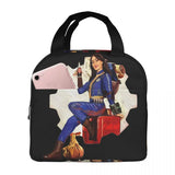 Fallout Lucy Vauilt 33 TV Show Portable Lunch Bag Insulated Canvas Cooler Tote