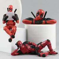 Deadpool Car Home Office Marvel 8cm X-MAN Funny Cute Figure Model Toy