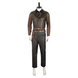 Fallout The Ghoul Cosplay Brown Jacket Pants Hat Costume Outfits Adult Men