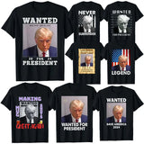 Wanted: Donald Trump for President 2024 Election Mug Shot Tee