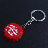 Fallout Nuka Cola Red Keychain Bottle Opener Bottle Cap Necklace Cufflink Brooch