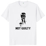 Not Guilty Trump 2024: Funny Political Meme Tee for Trump Fans