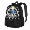 Fallout Vault Boy Backpack Unisex Backpack Polyester School Bag Water Resistant