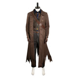 Fallout The Ghoul Cosplay Brown Jacket Pants Hat Costume Outfits Adult Men