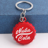 Fallout Nuka Cola Red Keychain Bottle Opener Bottle Cap Necklace Cufflink Brooch