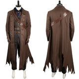 Fallout The Ghoul Cosplay Brown Jacket Pants Hat Costume Outfits Adult Men