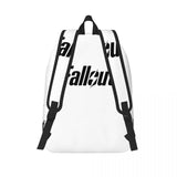 Fallout Vault Tec Backpack White/Black Unisex Canvas Bags