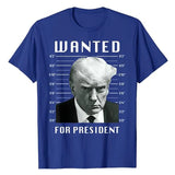 Wanted: Donald Trump for President 2024 Election Mug Shot Tee