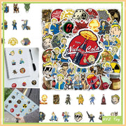 Fallout Vault Boy Radiation Vault Nuka Cola Decorative Sticker Pack 100/50Pcs