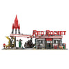 Fallout Red Rocket Gas Station Modular Model Building Blocks Brick Set 1994PCS