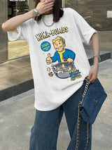 Fallout Nuka Bombs Vault Boy Cotton Casual T-shirt Short Sleeve Tee