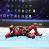 Deadpool Car Home Office Marvel 8cm X-MAN Funny Cute Figure Model Toy