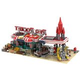 Fallout Red Rocket Gas Station Modular Model Building Blocks Brick Set 1994PCS