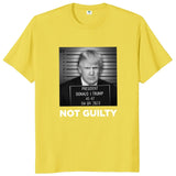 Not Guilty Trump 2024: Funny Political Meme Tee for Trump Fans