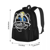 Fallout Vault Boy Backpack Unisex Backpack Polyester School Bag Water Resistant