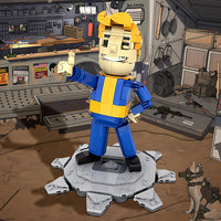 Fallout Vault Boy Gobricks MOC Bricks Model Building Blocks Set