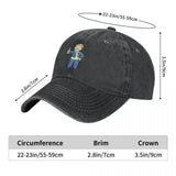 Fallout Vault Boy Thumbs Up Distressed Cotton Baseball Cap Hat Headwear