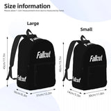 Fallout Vault Tec Black /White Backpack Unisex Canvas Bag