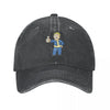 Fallout Vault Boy Thumbs Up Distressed Cotton Baseball Cap Hat Headwear