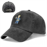 Fallout Vault Boy Thumbs Up Distressed Cotton Baseball Cap Hat Headwear