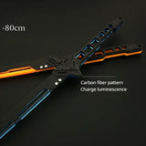 Thermal Katana Blade Acrylic Glow Weapon Samurai Sword Model for Cosplay