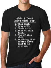 Shit List Shirt: Hilarious Men's Funny T-Shirt