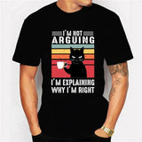 "Black Cat I’m Not Arguing" Graphic T-Shirt