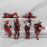 Deadpool Car Home Office Marvel 8cm X-MAN Funny Cute Figure Model Toy