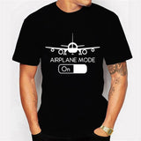 "Pilot Flying Airplane Mode" Men's Summer Harajuku T-Shirt