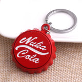 Fallout Nuka Cola Red Keychain Bottle Opener Bottle Cap Necklace Cufflink Brooch