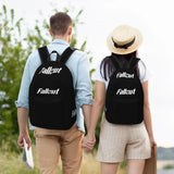 Fallout Vault Tec Black /White Backpack Unisex Canvas Bag