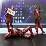 Deadpool Car Home Office Marvel 8cm X-MAN Funny Cute Figure Model Toy