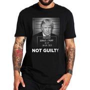 Not Guilty Trump 2024: Funny Political Meme Tee for Trump Fans