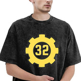 Fallout Vault-Tec Vault 32 Logo Casual T-Shirts Tees